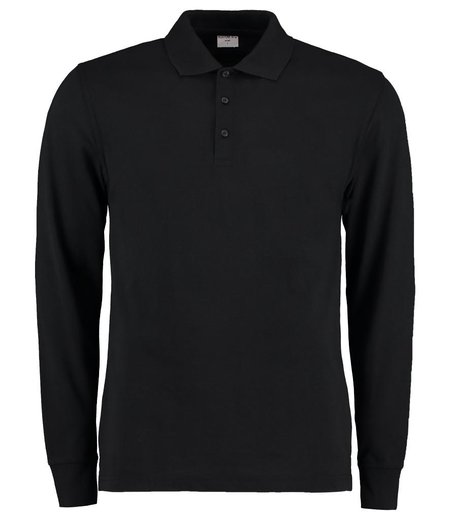 Kustom Kit - Long Sleeve Poly/Cotton Piqué Polo Shirt