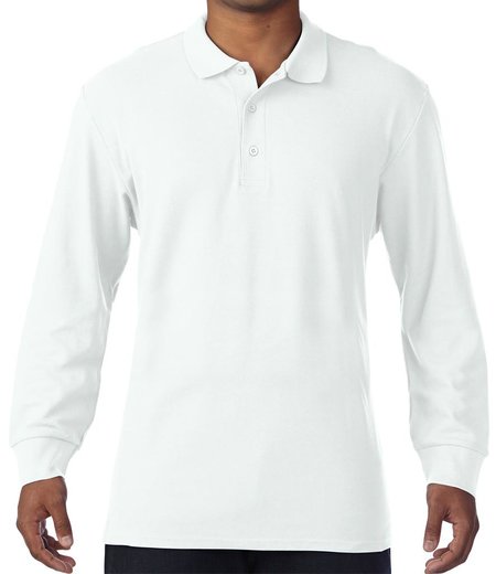 Gildan - Long Sleeve Premium Cotton® Double Piqué Polo Shirt