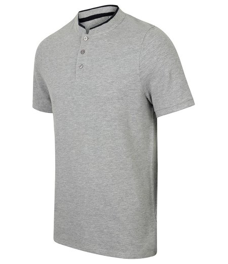 Front Row - Stand Collar Stretch Polo Shirt