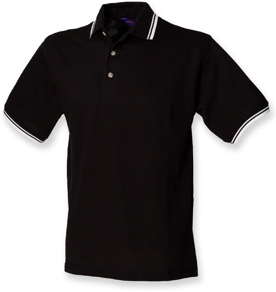 Henbury - Contrast Double Tipped Cotton Piqué Polo Shirt